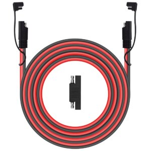 Garfour - 10awg 20feet 6m Sae To Sae Extension Cable Quick Disconnect Wire Harness Kit Solar Panel Extension Cable Automobile Wiring Harness